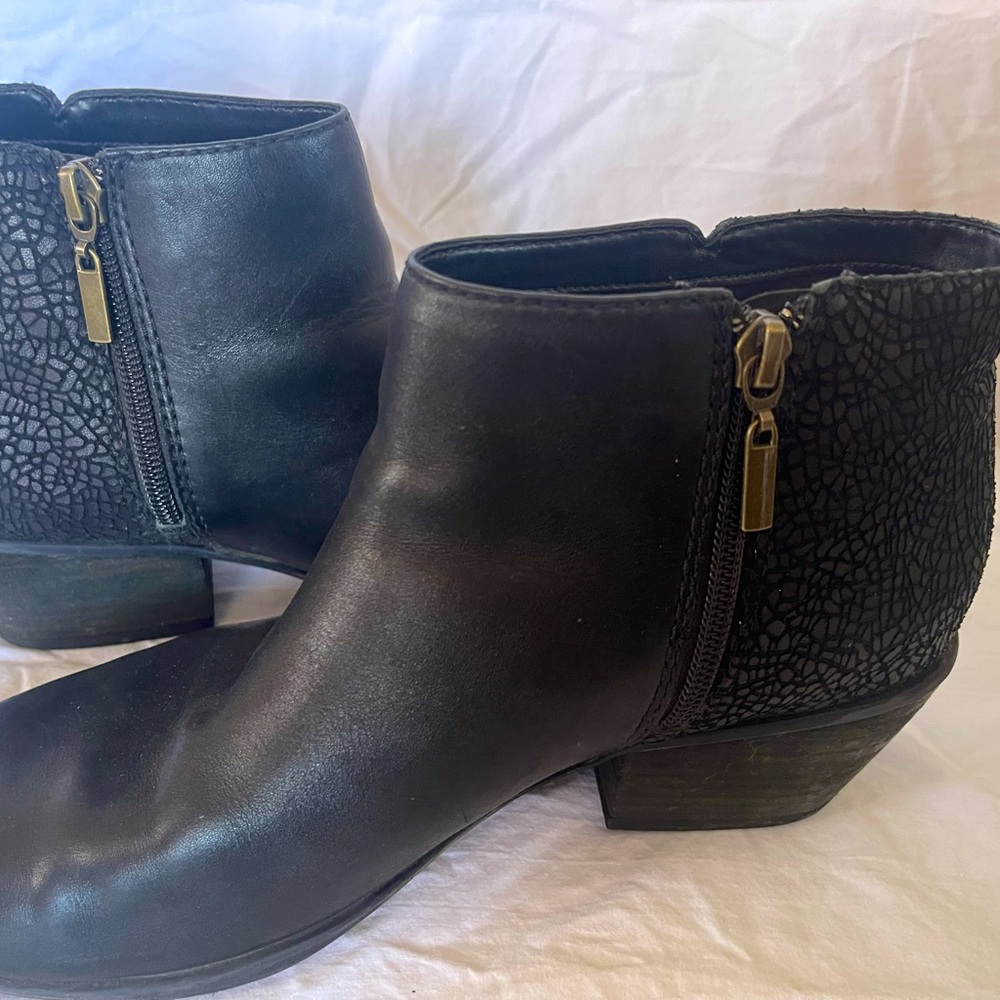 Clark’s Black Leather Booties